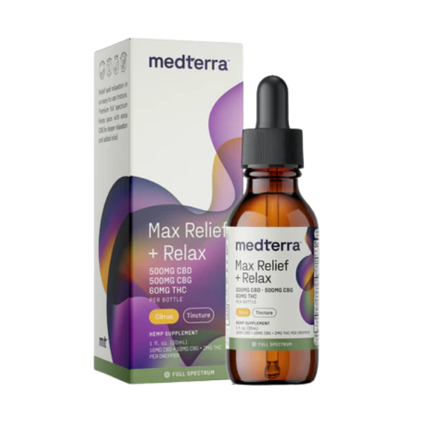 Medterra Max Relief + Relax Full Spectrum CBD Oil
